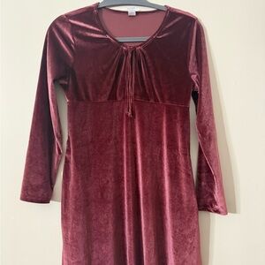 Old Navy Velvet Nightgowns - Burgundy and White